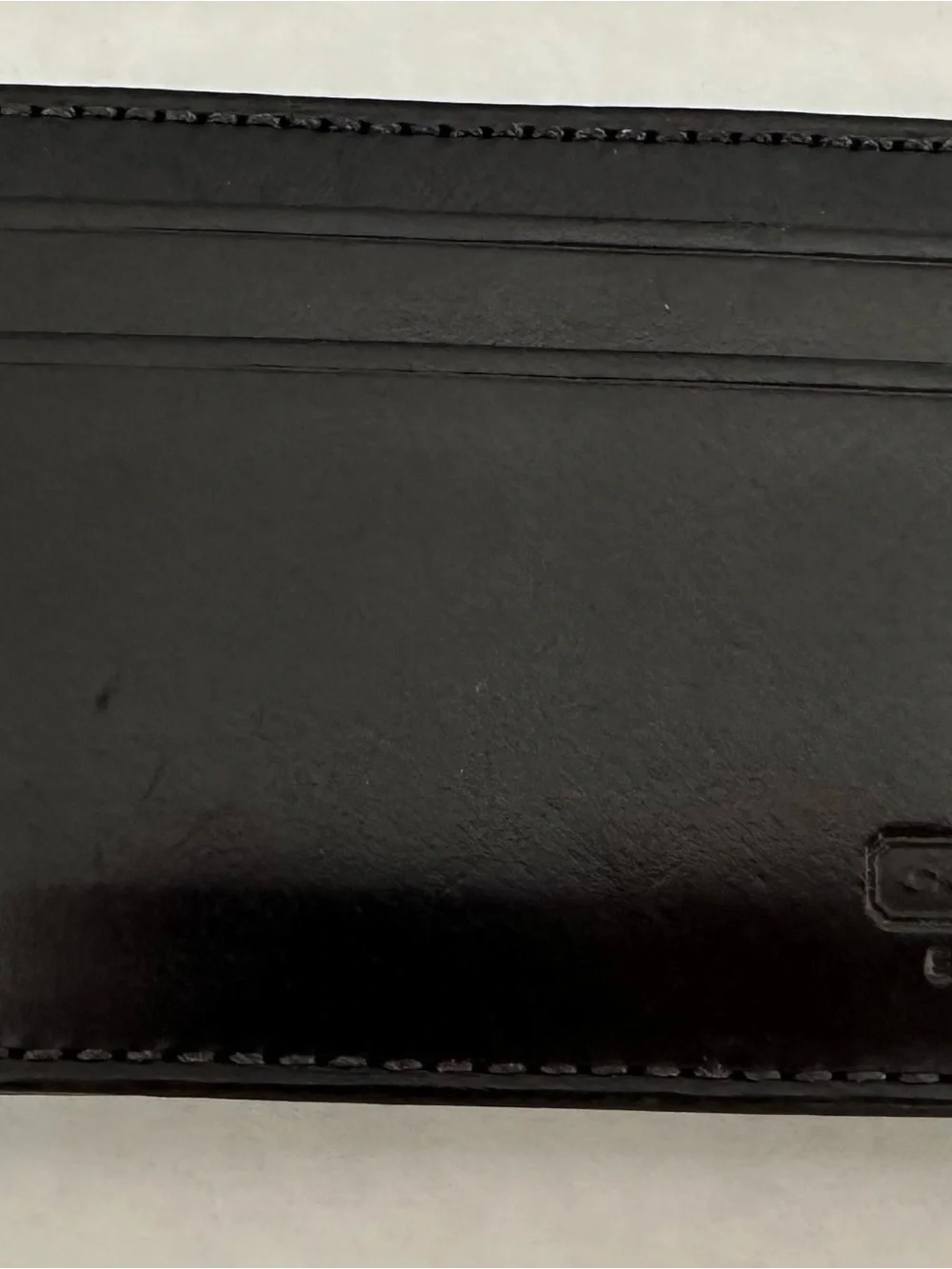 Coach Black Leather Card & Key Holder